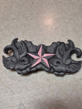 Vintage Heavy Metal Mfg. "Sparrows & Star" Belt Buckle – Y2K Era